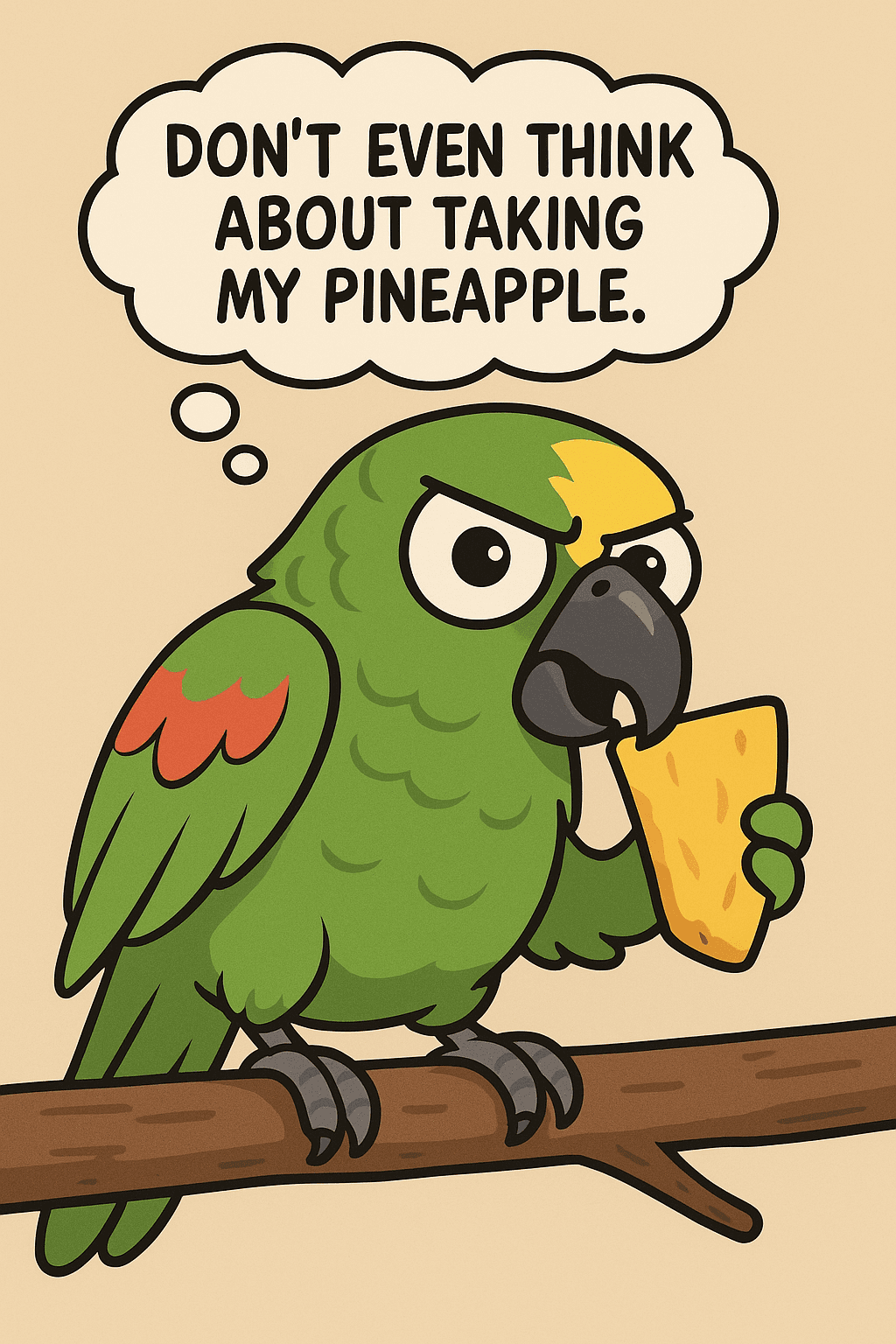 After: Parrot Portrait